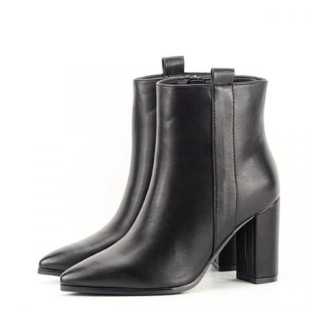 Femei - Botine negre office/casual Ginger 117