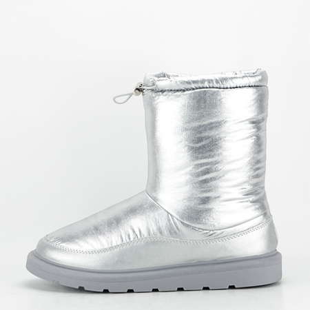 Cizme si botine - Cizme argintii impermeabile B-6421 113