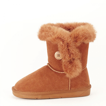 Cizme copii maro din piele naturala B-LBS2021 123 [1]