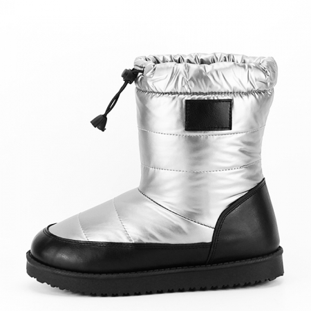 Cizme si botine - Cizme de zapada argintii B-DXRJ7352 115