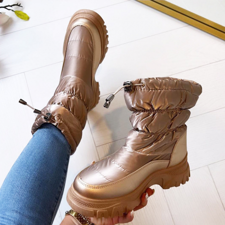 Cizme - Cizme de zapada sampanie BY-1006 112