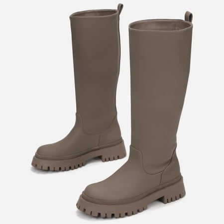 Cizme si botine - Cizme kaki lungi B-7773A 115