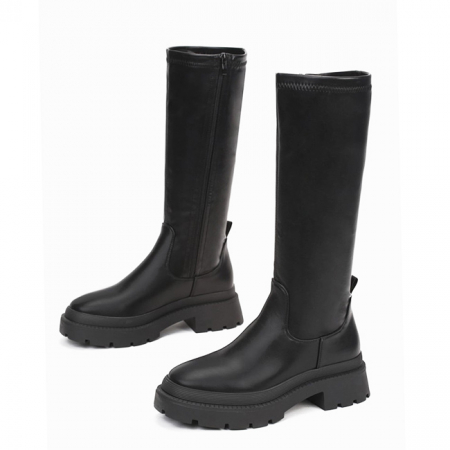 Cizme si botine - Cizme lungi negre 5706 114