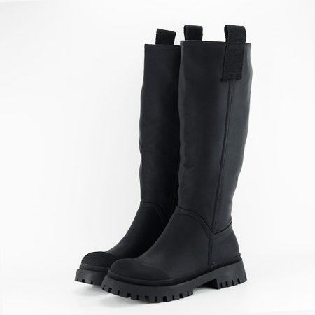 Cizme si botine - Cizme lungi negre B-8550 114