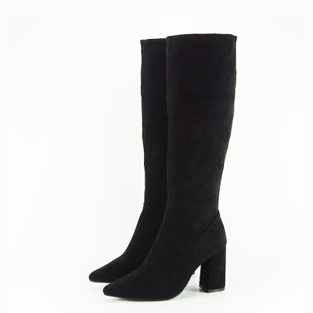 Cizme si botine - Cizme negre elegante B-5775 114