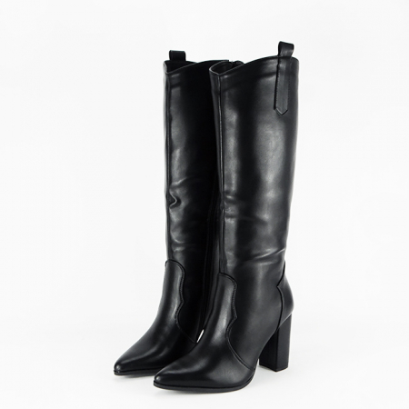 Cizme negre elegante B-9327A 112 [1]