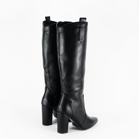 Cizme negre elegante B-9327A 112 [4]