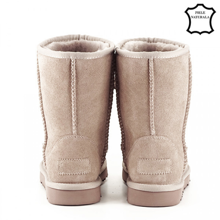 Cizme roz pal din piele naturala B-L7830 110 [5]