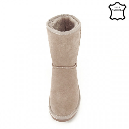 Cizme roz pal din piele naturala B-L7830 110 [6]