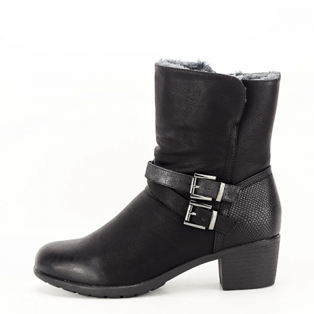 Cizme si botine - Cizme scurte negre Melania 117