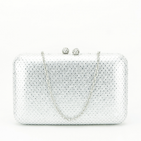 Femei - Clutch elegant B-6157 05  Argintiu
