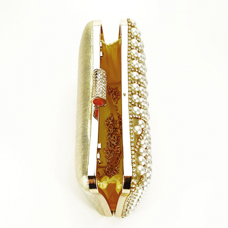 Geanta clutch auriu cu strasuri B-BYH-802 05 [8]
