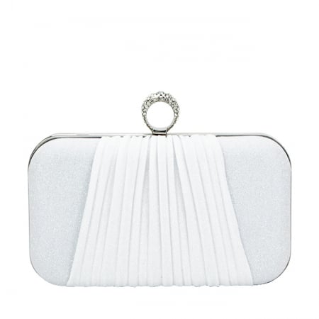 Femei - Geanta clutch alb elegant B-BJH-22705 05