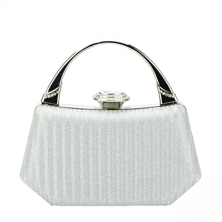 Clutch elegant cu maner  B-55461 06 Argintiu [1]
