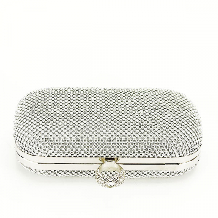 Geanta clutch cu pietricele B-BFL-1061 05 argintiu [6]