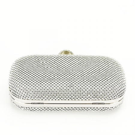 Geanta clutch cu pietricele B-BFL-1061 05 argintiu [5]