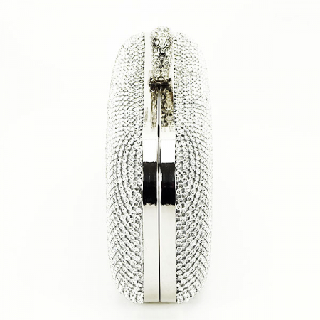 Geanta clutch cu pietricele B-BFL-1061 05 argintiu [4]