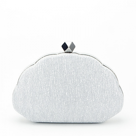 Geanta clutch cu sclipici B-BHY-5041 05 Argintiu [3]