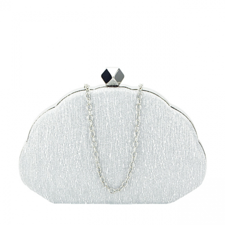 Geanta clutch cu sclipici B-BHY-5041 05 Argintiu [1]