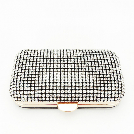 Clutch elegant cu pietre B-BJH-1609 03 Negru [4]