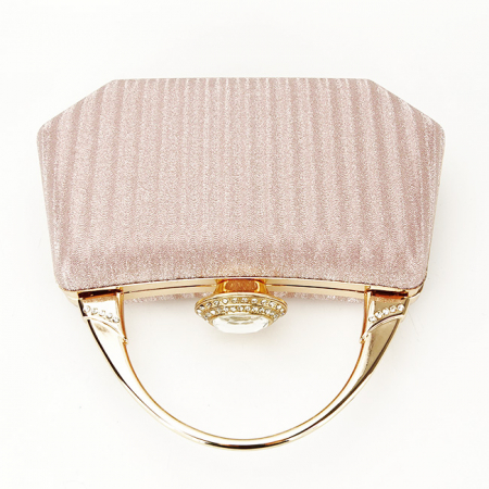 Clutch elegant cu maner B-55461 06 Auriu rose [5]