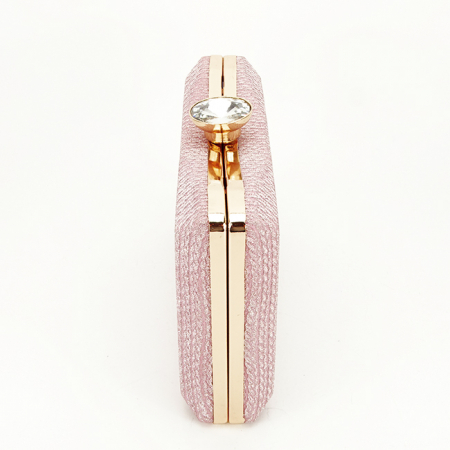 Clutch elegant, B-BJH-22718 05, 12x19x4 cm, Roz [3]