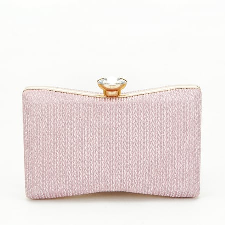 Clutch - Clutch elegant, B-BJH-22718 05, 12x19x4 cm, Roz