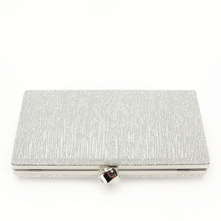 Geanta clutch argintie cu sclipici B-BYH809 -06 [5]