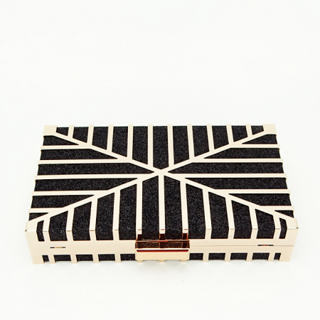 Clutch elegant accesorizat B-BFL-19207 05 Negru [5]