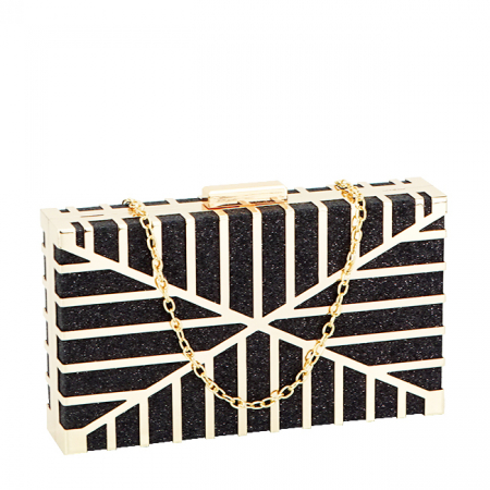 Clutch elegant accesorizat B-BFL-19207 05 Negru [1]
