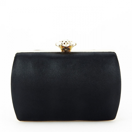 Clutch elegant cu brosa B-BRS-210 06 Negru [3]