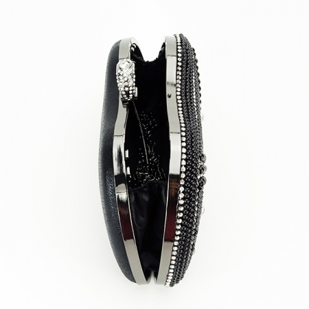 Clutch elegant cu perle B-BME-22732 05 Negru [7]