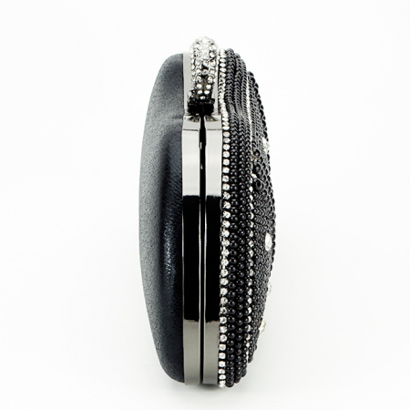 Clutch elegant cu perle B-BME-22732 05 Negru [3]