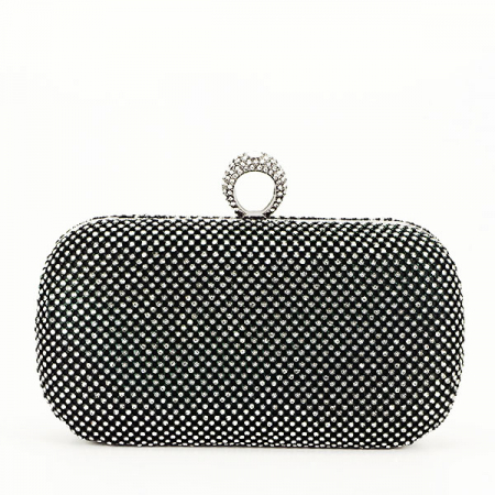 Geanta clutch cu pietricele B-BFL-1061 05 negru [3]