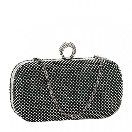 Geanta clutch cu pietricele B-BFL-1061 05 negru [1]
