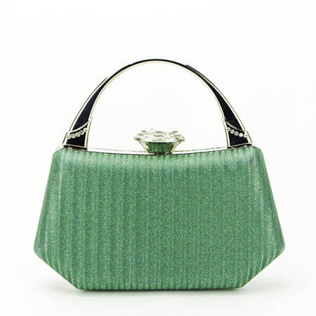 Clutch elegant cu maner B-55461 06 Verde [1]
