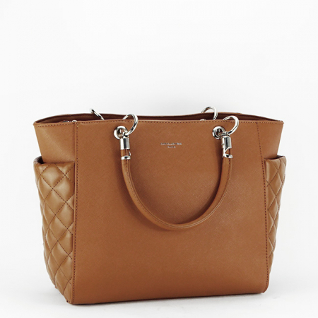 Femei - Geanta dama David Jones B-6835-3 12 Cognac