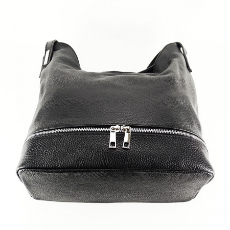 Geanta de talie mare din piele naturala 8964 124 Negru [4]