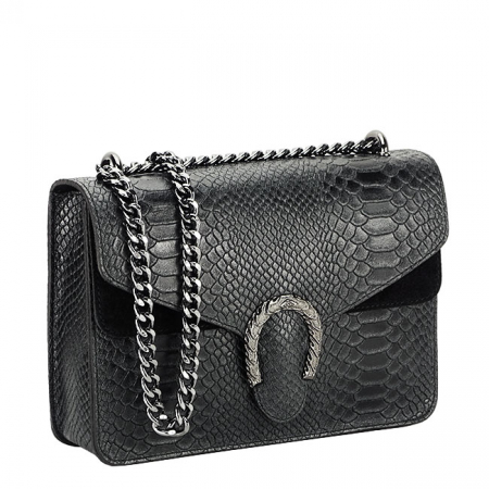 Geanta neagra din piele naturala B-1524 123 [4]