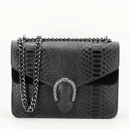 Geanta neagra din piele naturala B-1524 123 [3]