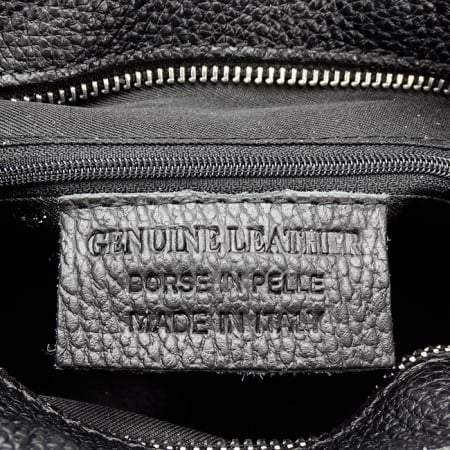 Geanta din piele naturala B-8960 123 Negru [8]