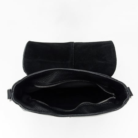Geanta din piele naturala B-8960 123 Negru [6]