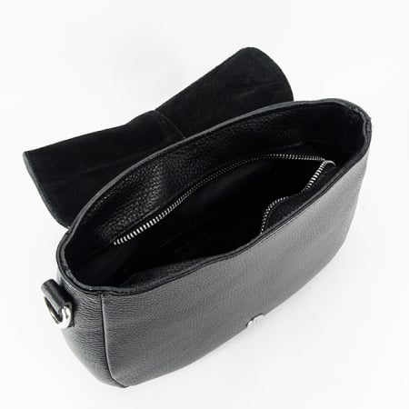 Geanta din piele naturala B-8960 123 Negru [7]