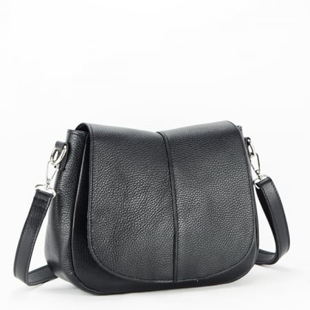Geanta din piele naturala B-8960 123 Negru [2]