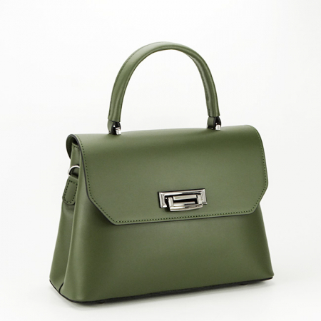 Genti si posete - Geanta dama din piele naturala B-8972 123 Kaki