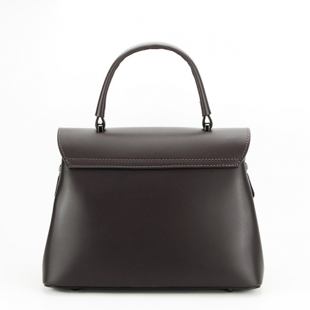 Geanta dama din piele naturala B-8972 123 Maro inchis [4]