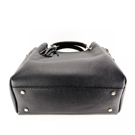 Geanta din piele naturala B-8993 122 Negru [4]
