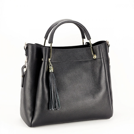 Femei - Geanta din piele naturala B-8993 122 Negru