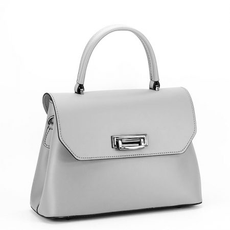 Geanta de dama din piele naturala gri B-8972 123 [2]