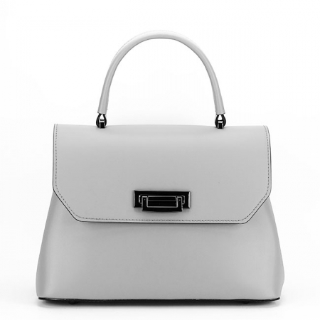 Geanta de dama din piele naturala gri B-8972 123 [1]